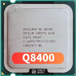 Q8400 CPU 코어 2 QUAD Q8400 CPU, 2.66GHz, LGA775, 4MB 캐시, 쿼드 코어, FSB