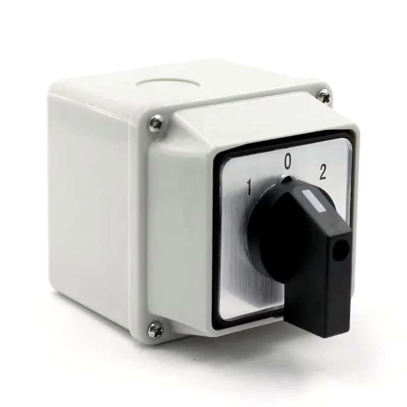 

LW26-20 with lock waterproof box 220V three-phase power cut off switch reverse 20A universal switch