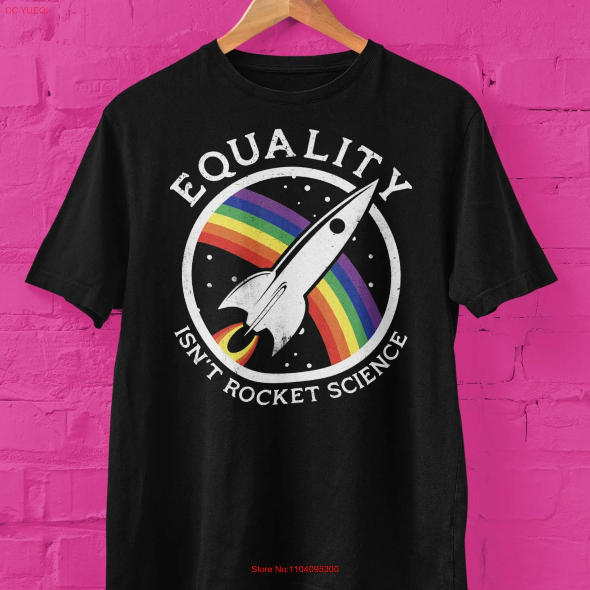 Gay Pride Equality Isn't Rocket Science T Shirt LGBTQ Diversity long or short sleeves