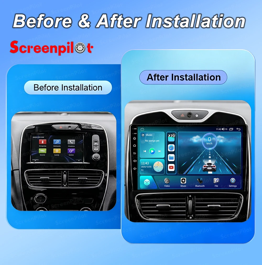 9 Inch Android 16 For Renault Clio 3 4 2012-2018 Car Radio Stereo Head Unit Multimedia Video Player 2K QLED 8 Core Mirror Link