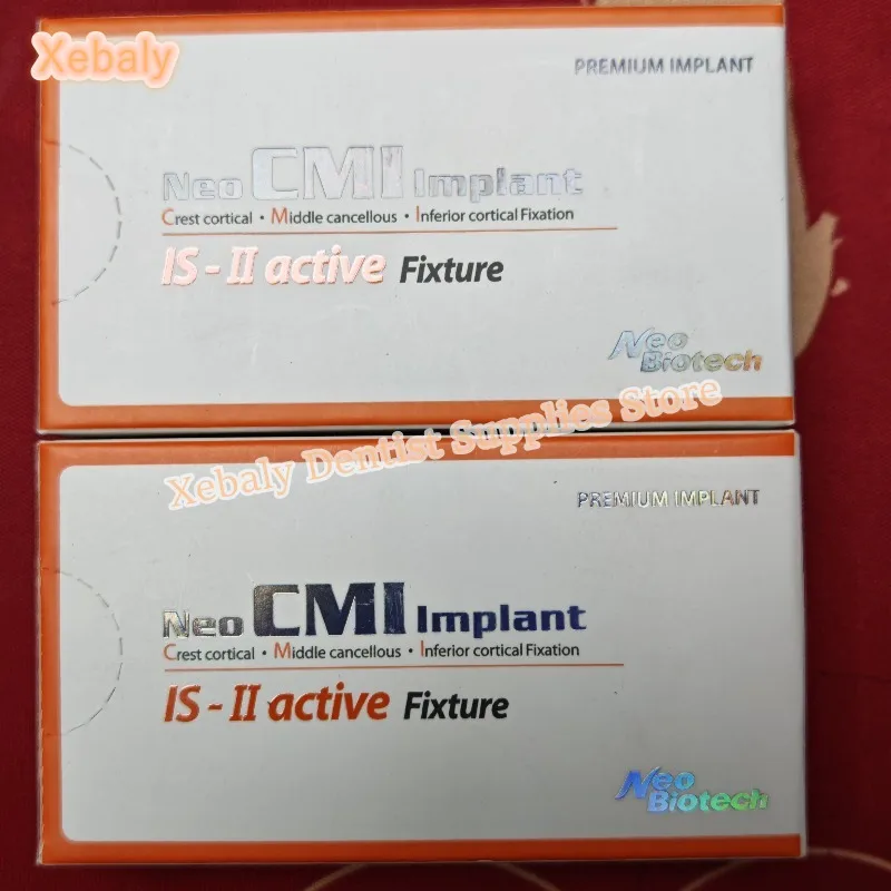 Dental Original Plated Screw Post IS-II active Fixture for NeoBiotech Dentist Materials Neo CMI Implant Supplies