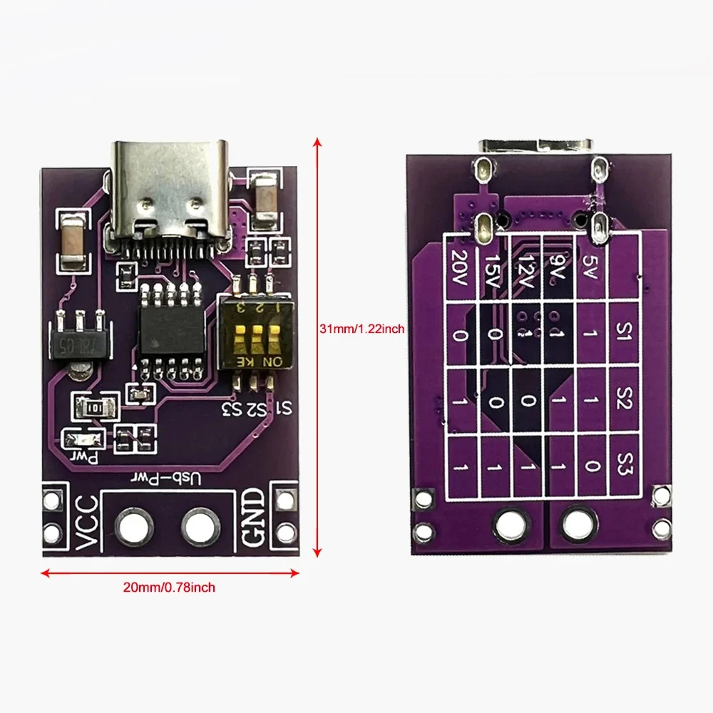 PD/QC/AFC Fast Charge Decoy Trigger TYPE-C