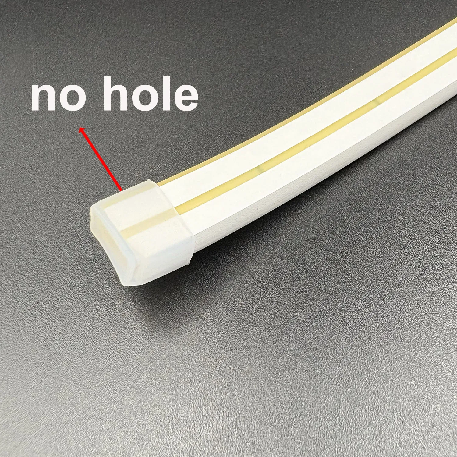 50PCS 6mm/8mm/10mm/12mm Neon Strip End Cap LED Silicone Connector Waterproof LED Strip Neon Light Accessories 6x12MM