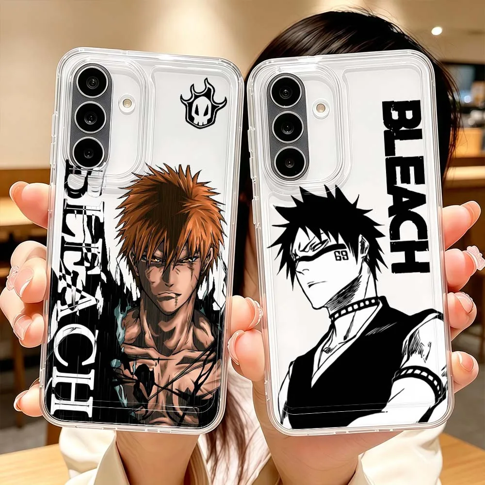 BLEACH Handsome For Samsung Galaxy A71 A57 A56 A55 A54 A53 A51 A17 A16 A07 A06 A05 Transparent Phone Case Cover