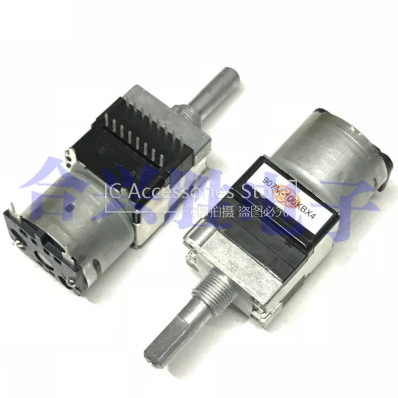 1PCS RK16814MGA0P 4 Link B100K Power Amplifier Volume Motor Potentiometer 100KBX4 Handle Length 25MM