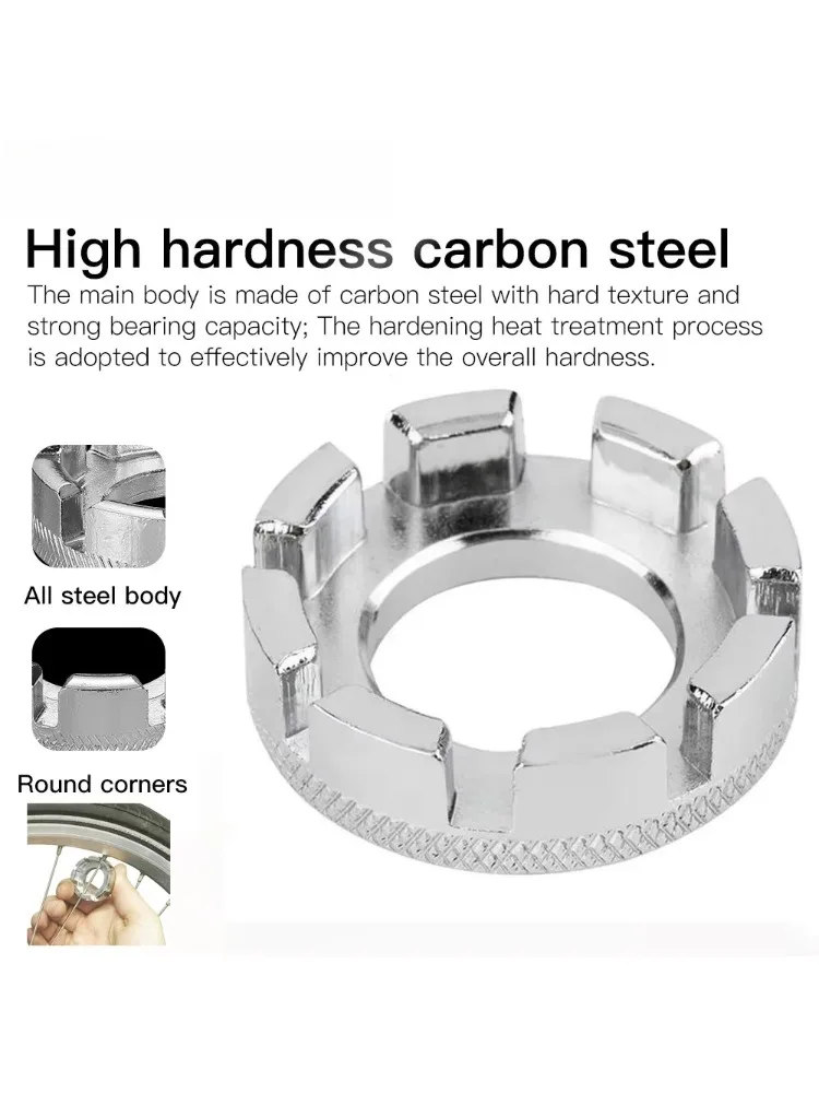 AliExpress NONE Bicycle Spoke Wrench Tool Chrome Plated Steel Spanner for MTB Spoke Adjustment Wheel Truing Repair Accessory