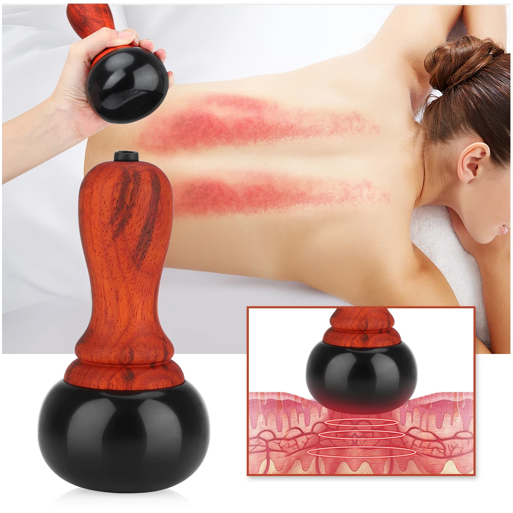 Hot Stone Gua Sha Skin Scraping Warming Moxibustion Apparatus Scraper Body Massager Back Relax Spa Body Slim Device