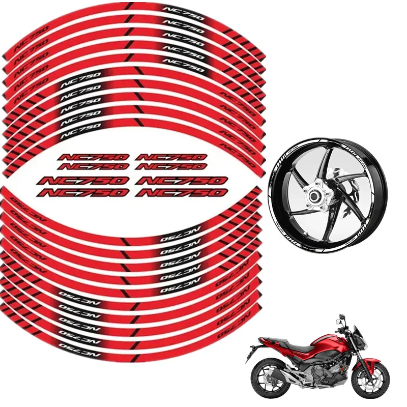 FOR HONDA NC750 NC750S NC750N NC750X Motorcycle Parts Contour Wheel Decoration Decal Sticker - B