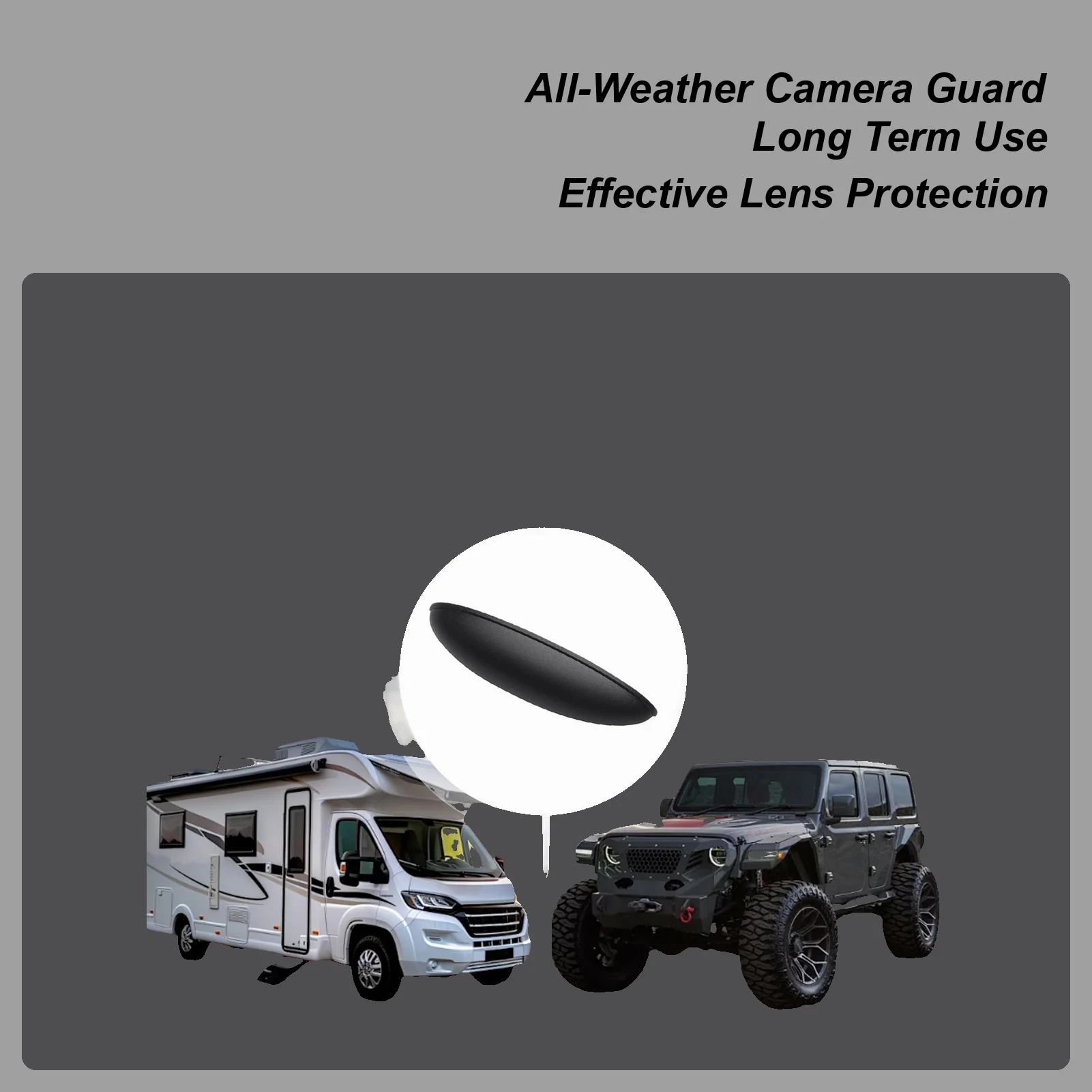 Rear View Backup Camera Cover Backup Reverse Camera Anti-Rain Cover Protective Sticker For Rainy Days Winter Scooters Van Truck