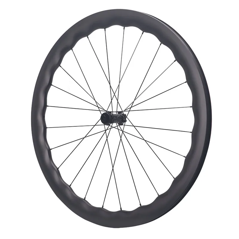 700c  RUJIXU Carbon Wheels Disc Brake wave ring wheel Road Bike Wheelset  Quality Carbon Rim Center Lock Bock Road Cycling