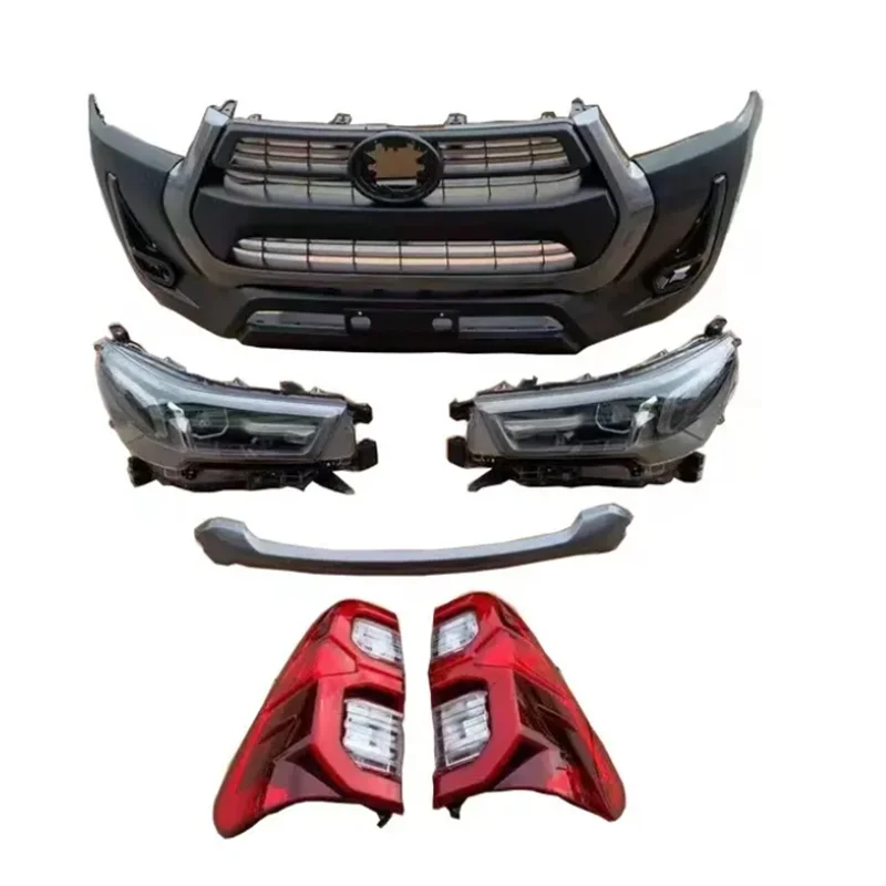 

Factory Sales Gr Version Upgrade Kits Body Kits for Toyota Hilux Revo Rocco 2016 Upgrade to 2021 for Hilux Revo Front Bumper