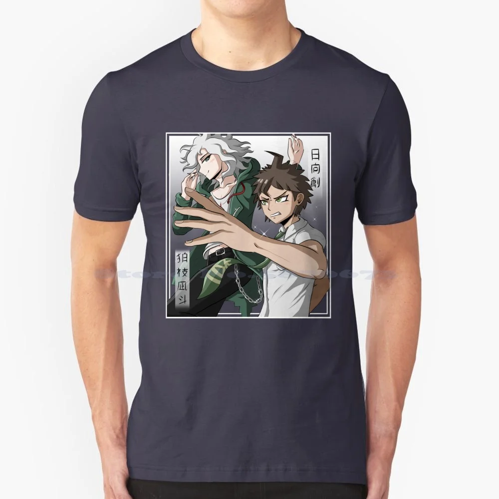 Nagito Komaeda And Hajime Hinata-Color T Shirt 100% Cotton Tee Danganronpa 2 Hope Danganronpa Goodbye Despair Hajime Hinata