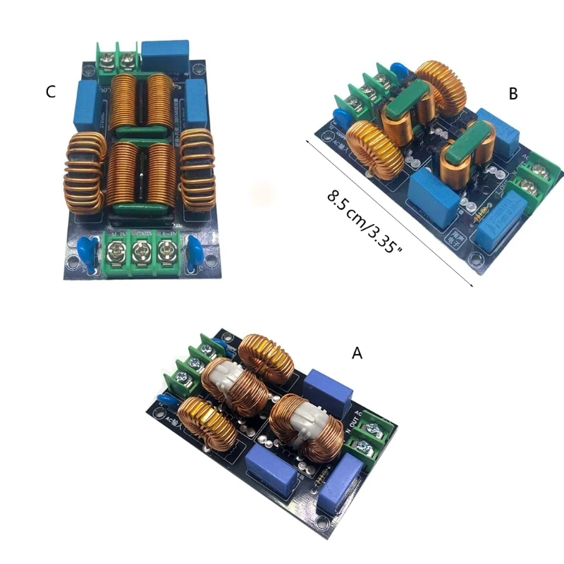 

3-ступенчатая плата фильтра питания 4A 10A 20A 110V 220V фильтр помехи FCC