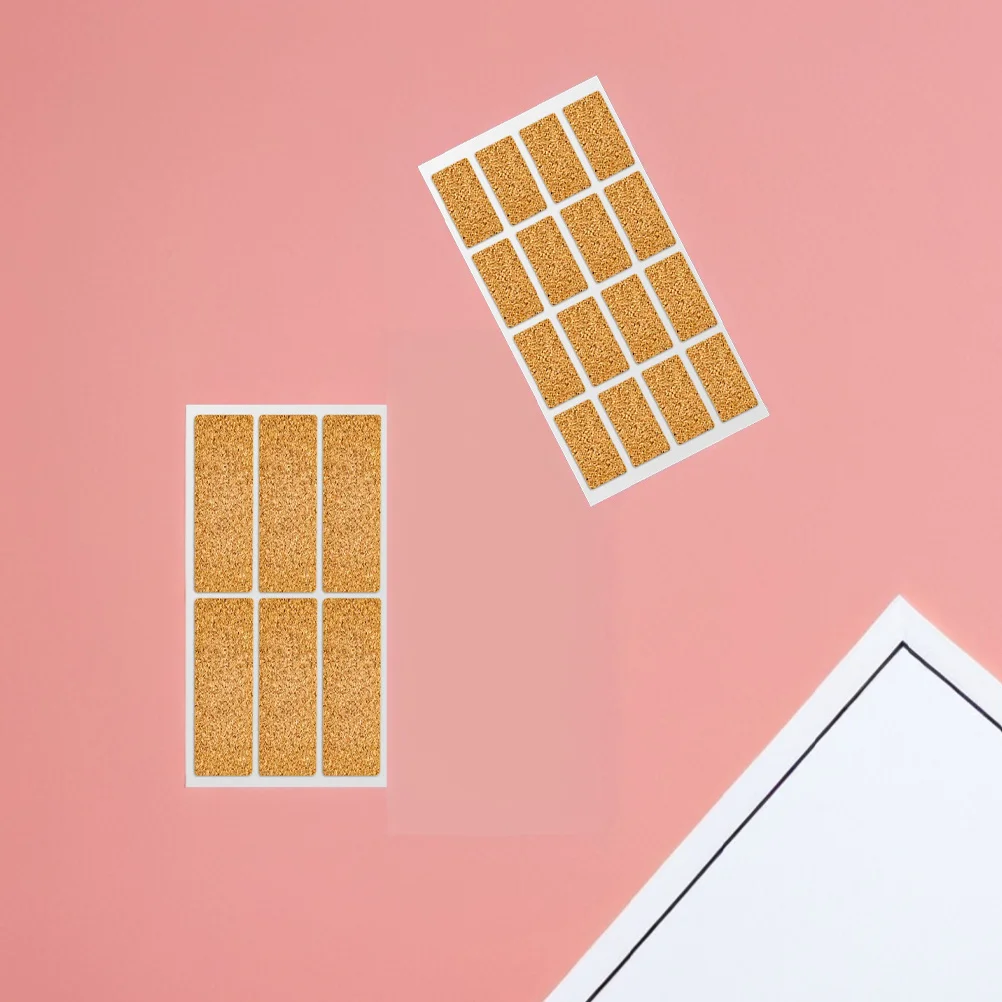 สติกเกอร์กระดาษไม้ก๊อกแบบเขียนได้ 2 ถุง แบบมีกาวในตัว สำหรับติดฉลากขวดโหล ถังเก็บของ ภาชนะในครัว บ้าน และสำนักงาน