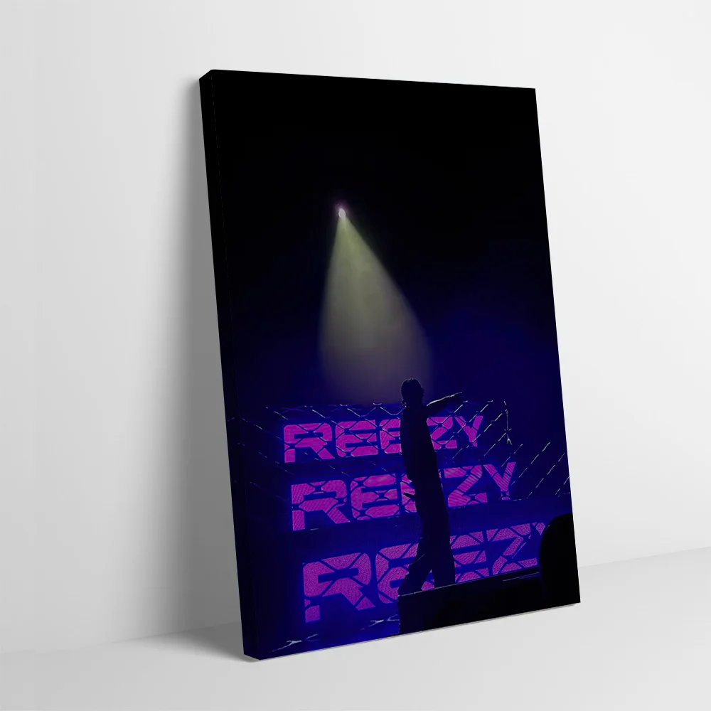 Rapper Performing on Stage Printing Poster Customizable Pictures Wall Art Canvas Painting for Room Decoration Bathroom Decor
