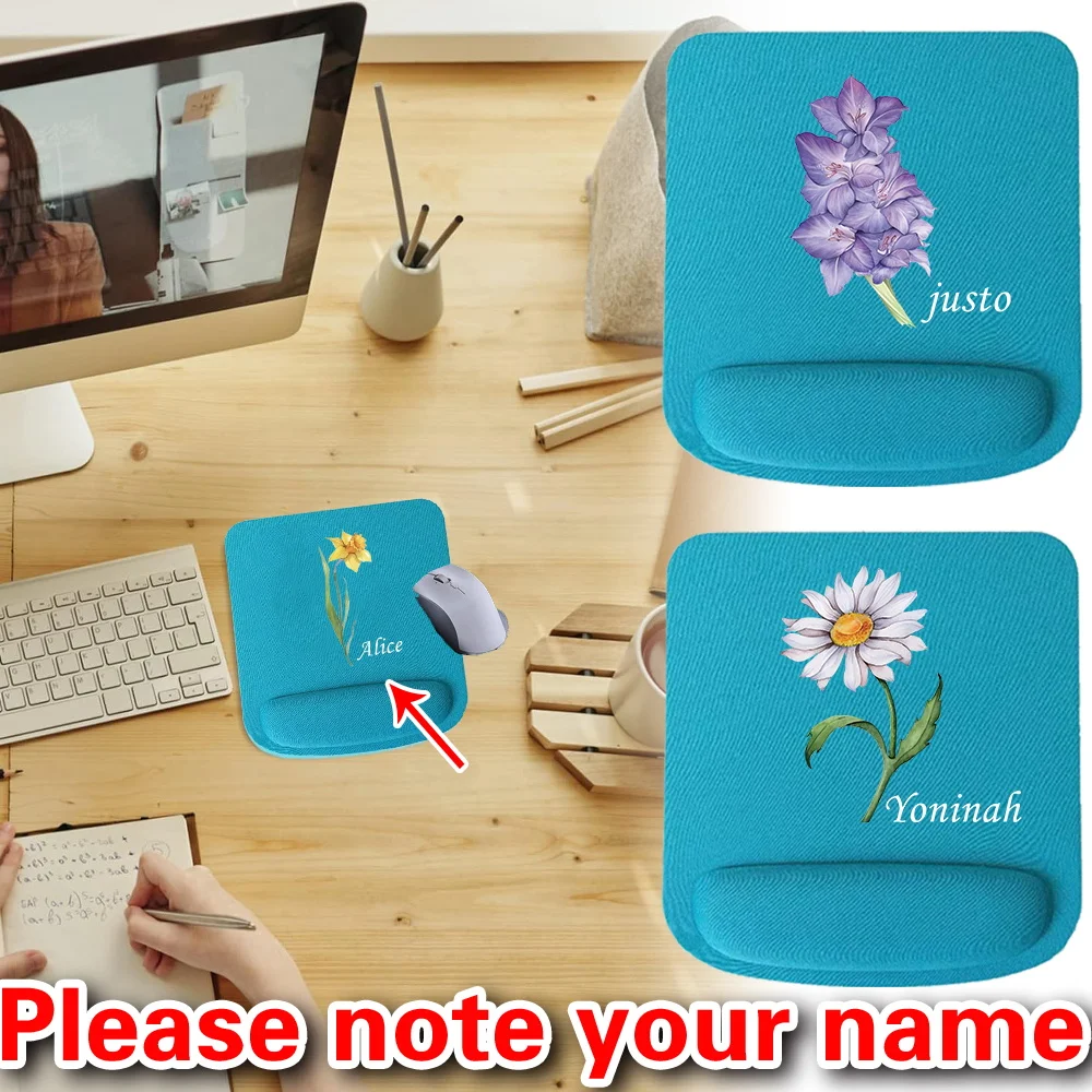 

Персонализированный индивидуальный простой квадратный нескользящий коврик для мыши с принтом, коврик для рук для компьютерной офисной игры.