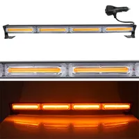 Car Windshield LED Strobe Lights COB Car Emergency Warning Light for 12-24V Truck Flash Dash Police Fireman Warning Signal Light