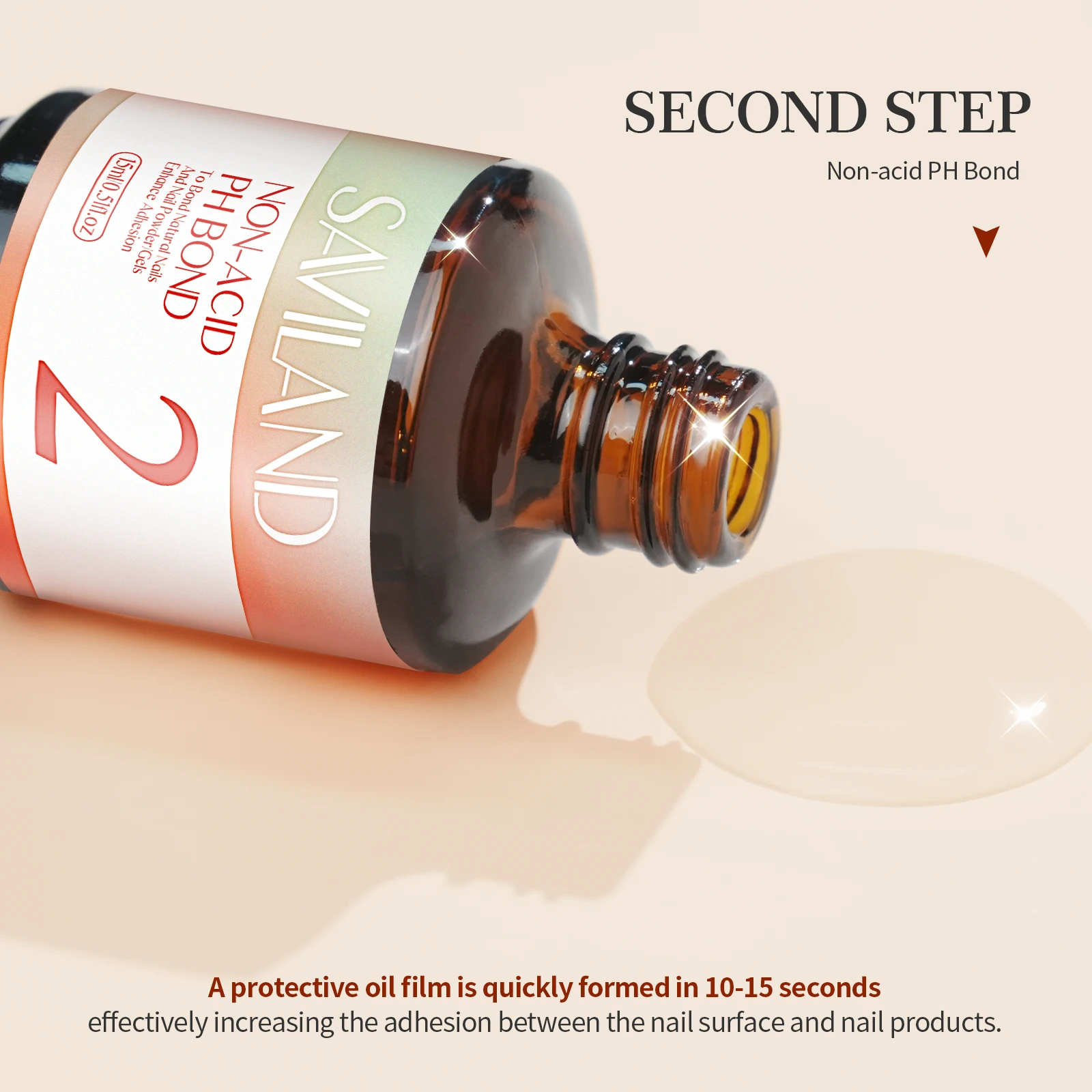 مجموعة إعداد الأظافر مكونة من 16 قطعة من سافيلاند، 15 مل، زيت بشرة برايمر خالي من الأحماض لتلميع الجل وصالونات الأظافر الأكريليك