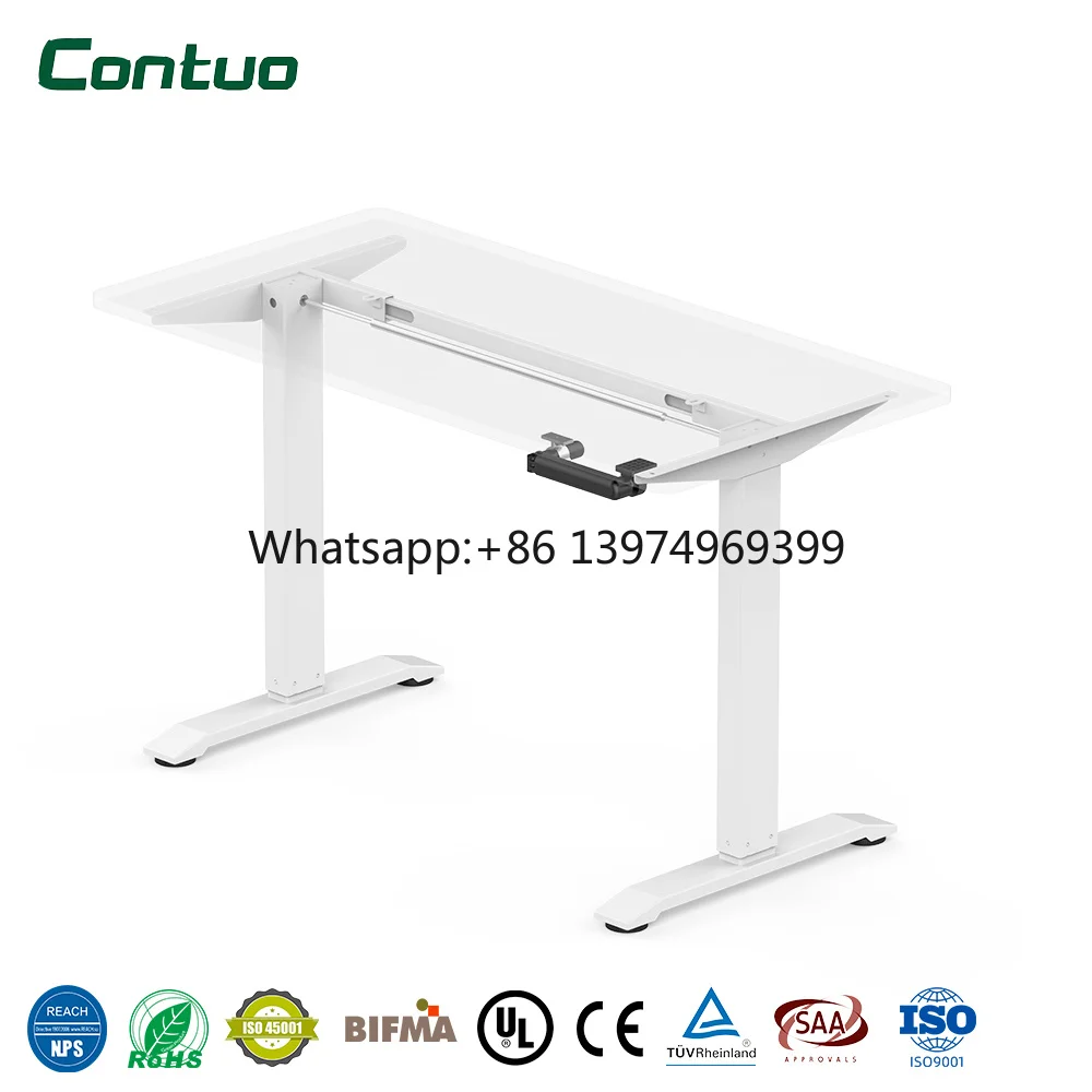 Healthy Workplace Manual Hand Crank Controller Ergonomic Stand up Desk Height Adjustable Standing Office Computer Desk Frame