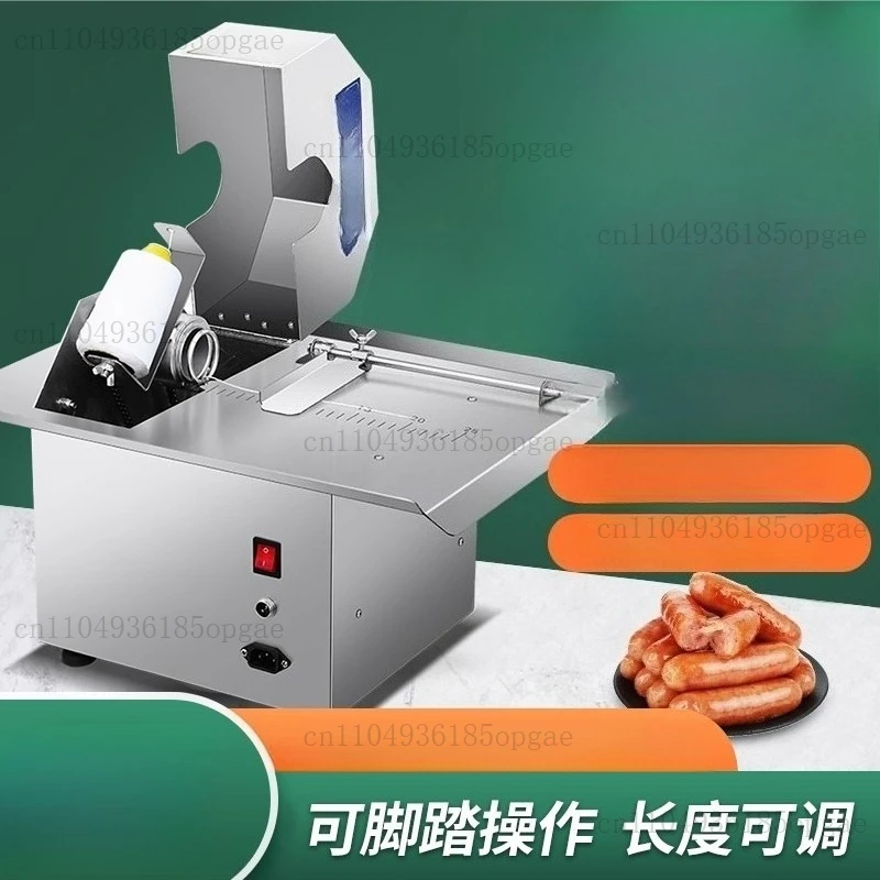 Wurstbindemaschine Elektrische Desktop-Wurstschnitte Maschine Knot Foot Stepping
