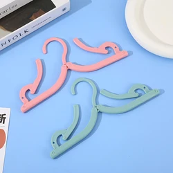 10PCS Travel Hanger Folding Hanger Colourful Hanger Portable Hanger for Travel and Home Use Suitable for Children's Clothes