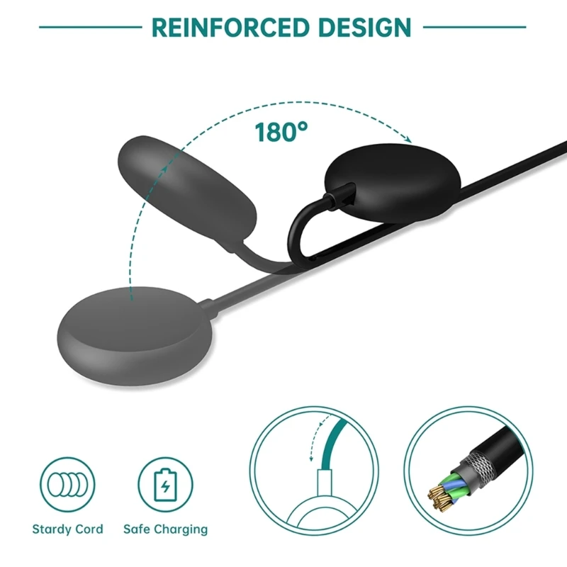Kabel do ładowania USB przewód bazowy do Google Pixel Smart Watch typ C Dock przejściówka do ładowarki magnetyczny