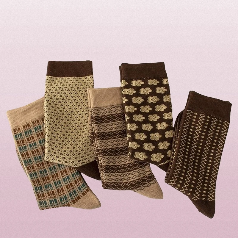 Calcetines a la moda y versátiles para mujer, medias de tubo medio y cintura alta, a prueba de frío y cálidas, 3/6 pares