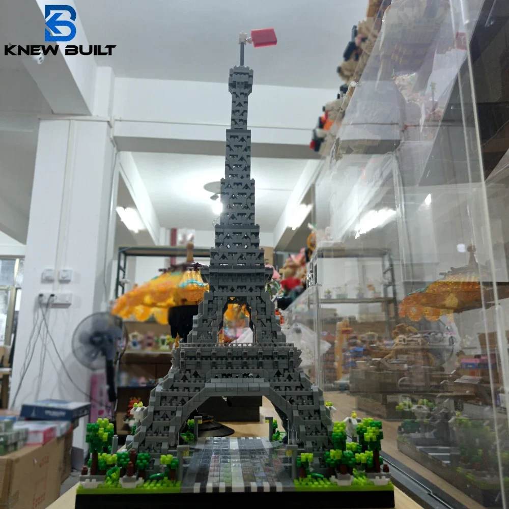 France Pride: Paris Eiffel Tower Micro Mini Building Blocks  3 Size Choice Adult Architecture Puzzle Toy Kit Assemble Brick Gift