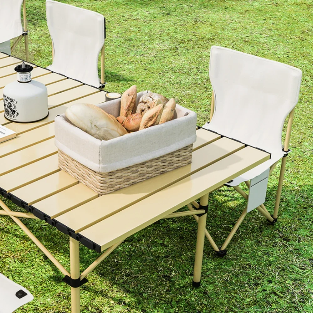 Outdoor Folding Table Portable Camping Table and Chair Picnic Equipment Camping Egg Roll Table Storage Pliante Mesa Furniture