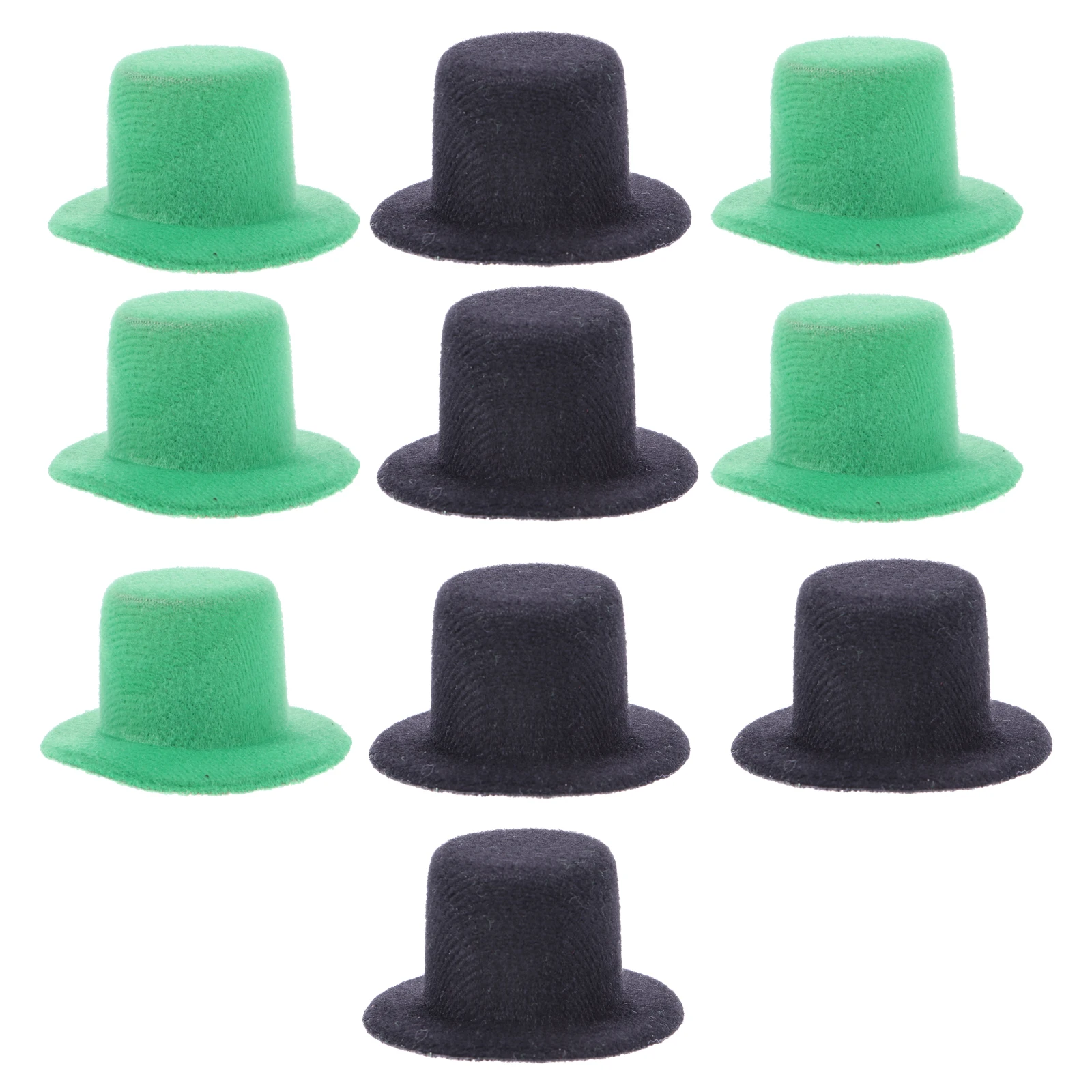 

5 Pcs Mini Hat Hairpin Toppers Non woven Fabric Lightweight Comfortable DIY Craft Supplies St Patrick's Day Accessories