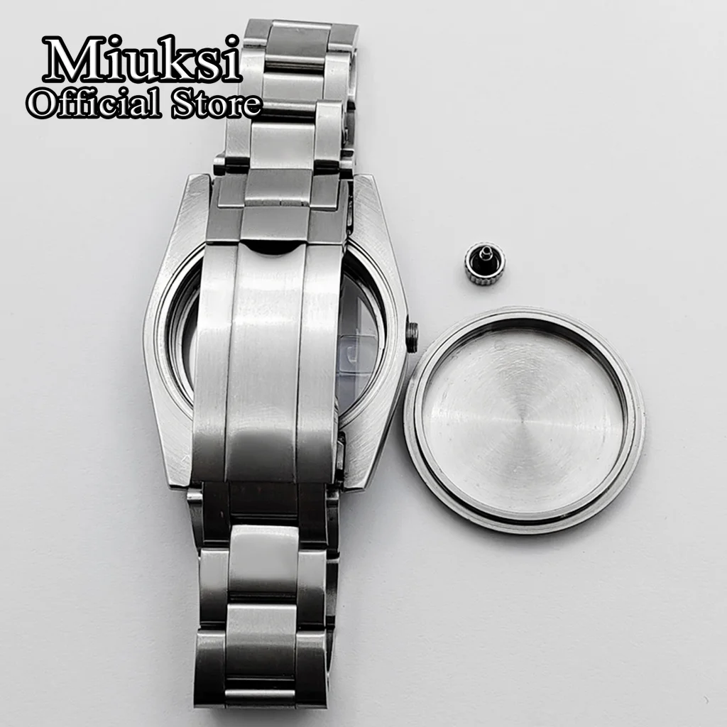 Miuksi 36mm/40mm Gebürstetes Uhrengehäuse Saphirglas Passend für NH35 NH36 ETA2824 2836 Miyota 8205 8215 PT5000 Mingzhu DG2813 Uhrwerk – Detail 11