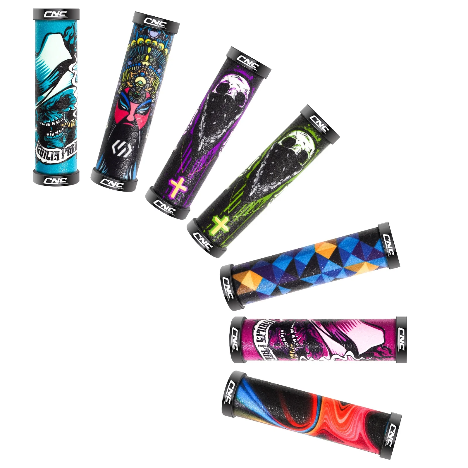 CNC-Fahrradzubehör, Silikon, MTB-Fahrradgriffe, rutschfest, stoßfest, Doppelverriegelung – Fahrrad-Lenkerabdeckungen mit Stecker