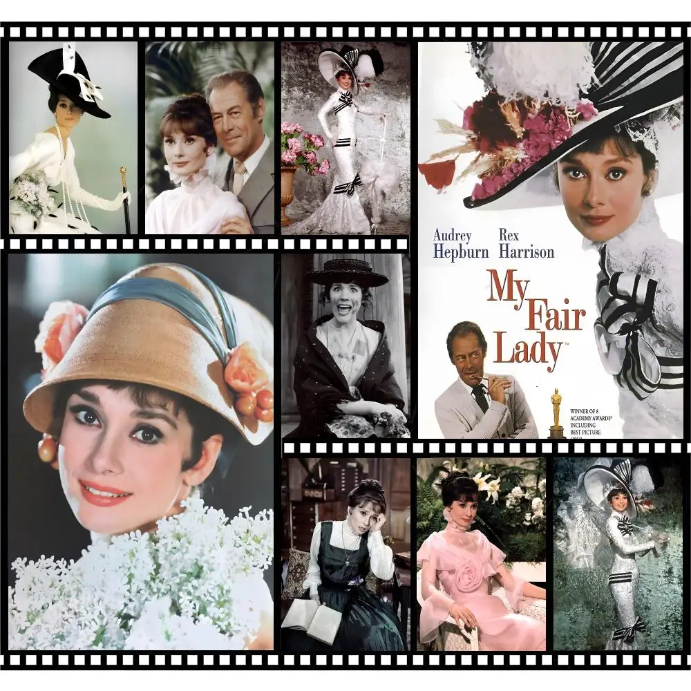 Movie Musical My Fair Lady Poster Premium HD Decor Wall Art for Interior Room Makeover Home Accents Gift