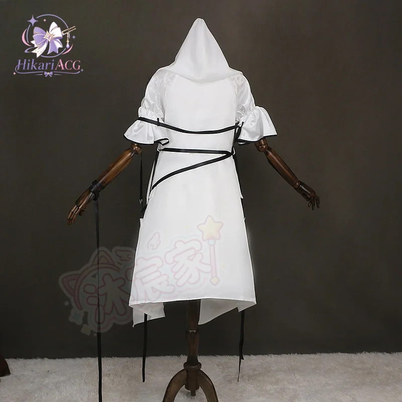 Anime Game Outfit：Arknights Hilda Cosplay Costume Game Priestess Adopted Daughter Complete C‑Set Outfit With Matching Wig