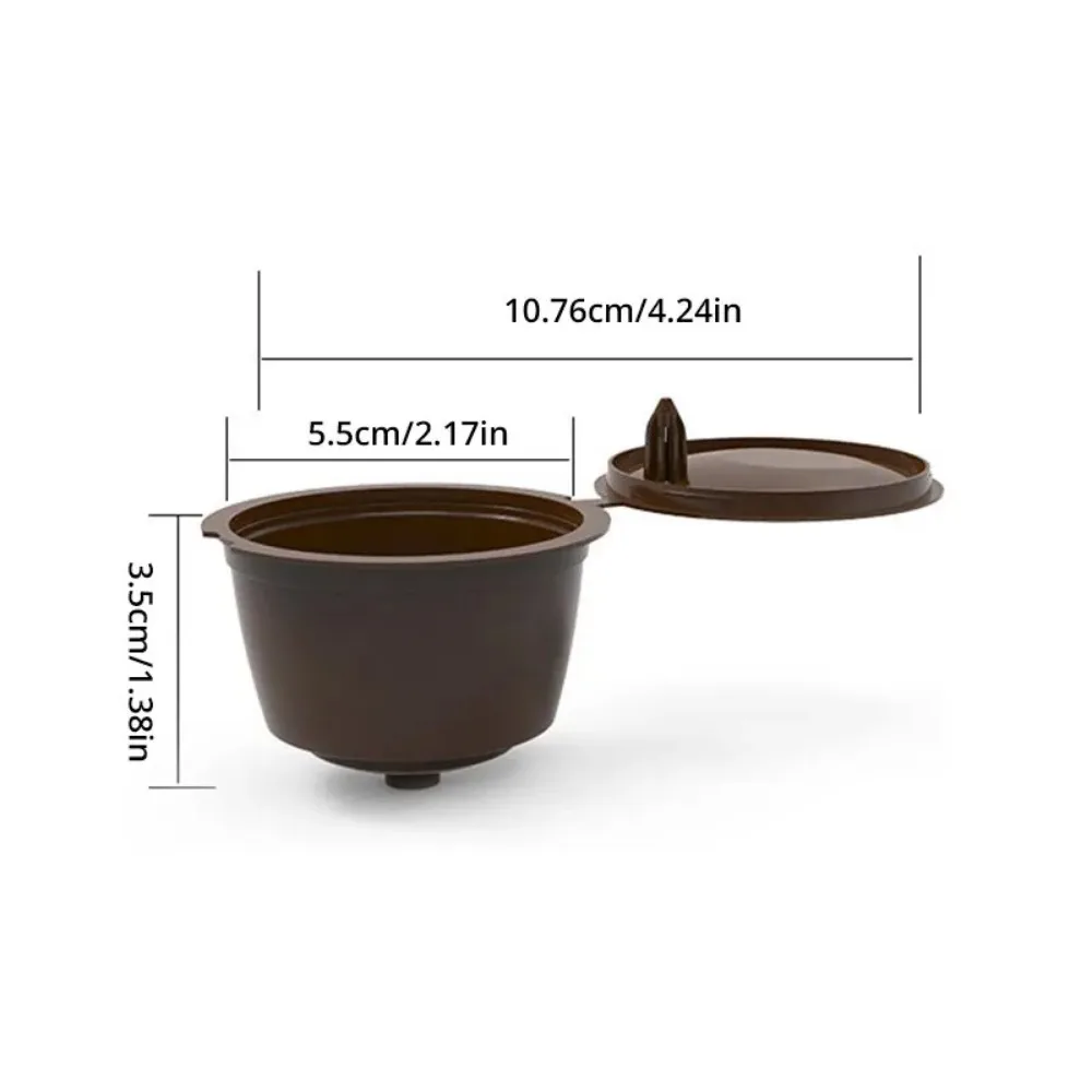 6pcs Reusable Coffee Capsule For Nescafe Dolce Gusto Machine Refillable Coffee Capsule Filter Cup Kit image 6