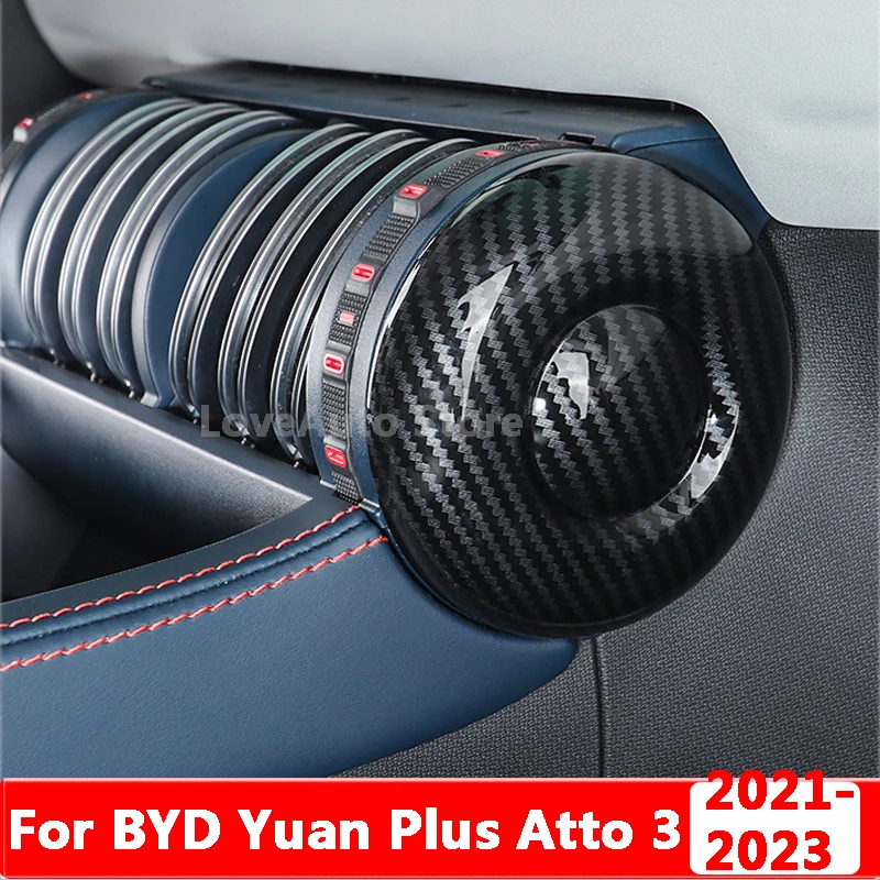 

For BYD Yuan Plus Atto 3 2021 2022 2023 Car Central Control Gear Instrument Panel Air Outlet Decoration Paste Cover Accessories