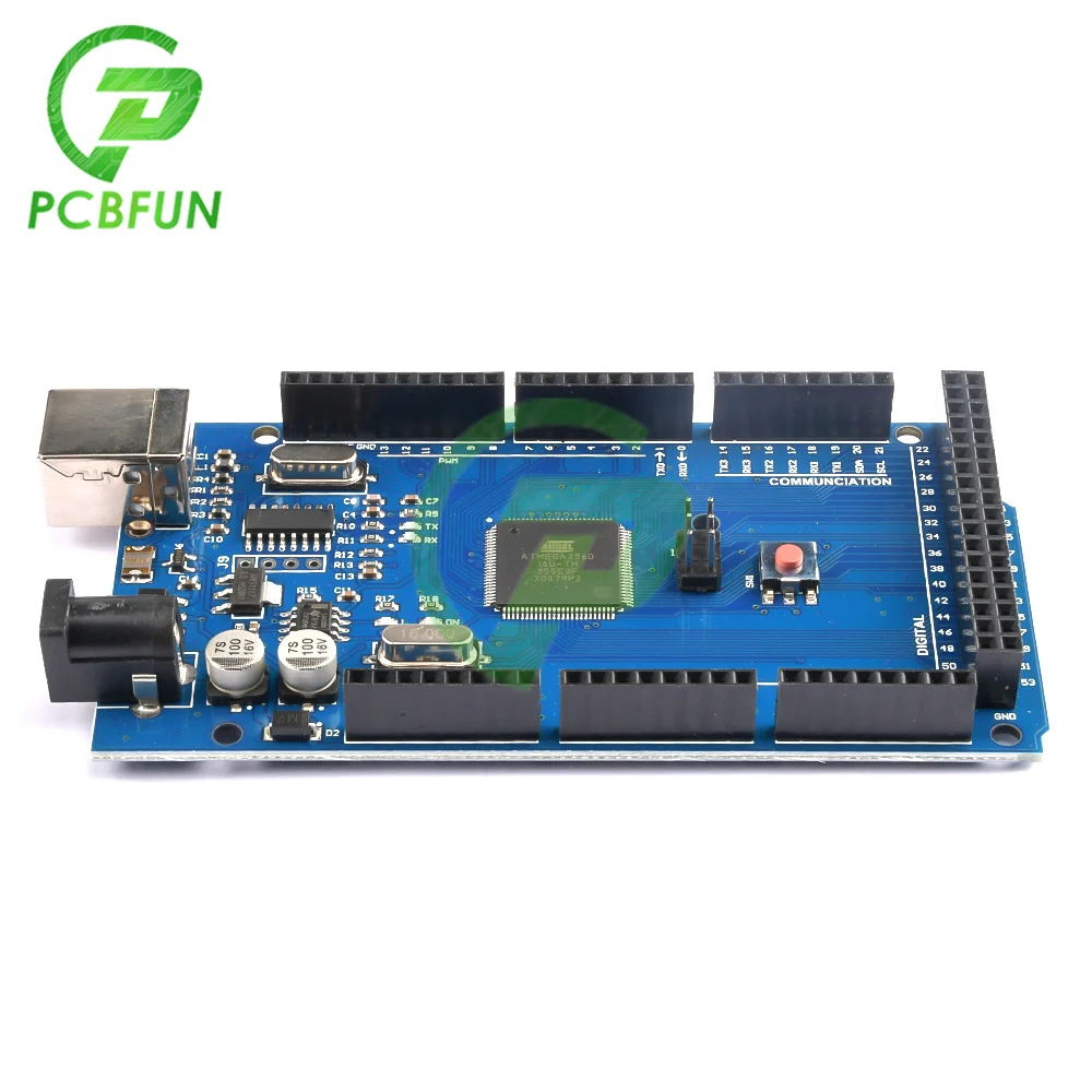 Imagem -02 - Placa de Desenvolvimento e Desenvolvimento Mega2560 Mega 2560 r3 Argolas Ch340avr Usb para Arduino