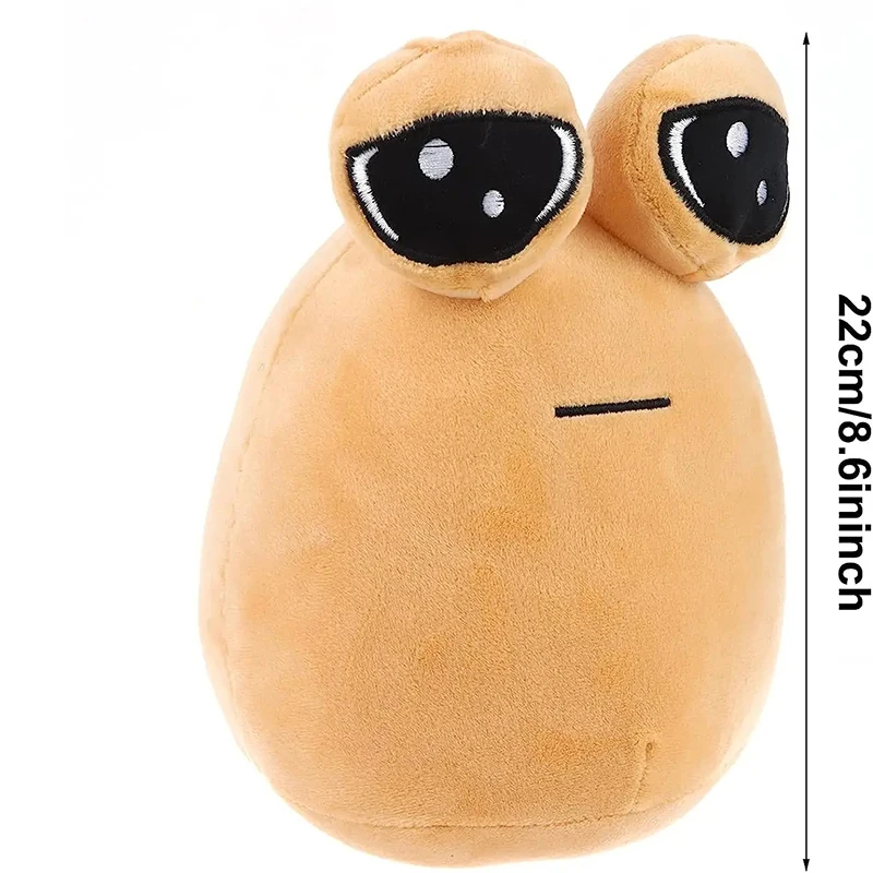 22cm/8.6in Pou Plush Cartoon Alien Toy Kawaii Stuffed Animal Doll Hot Game Figure Gifts for Fans