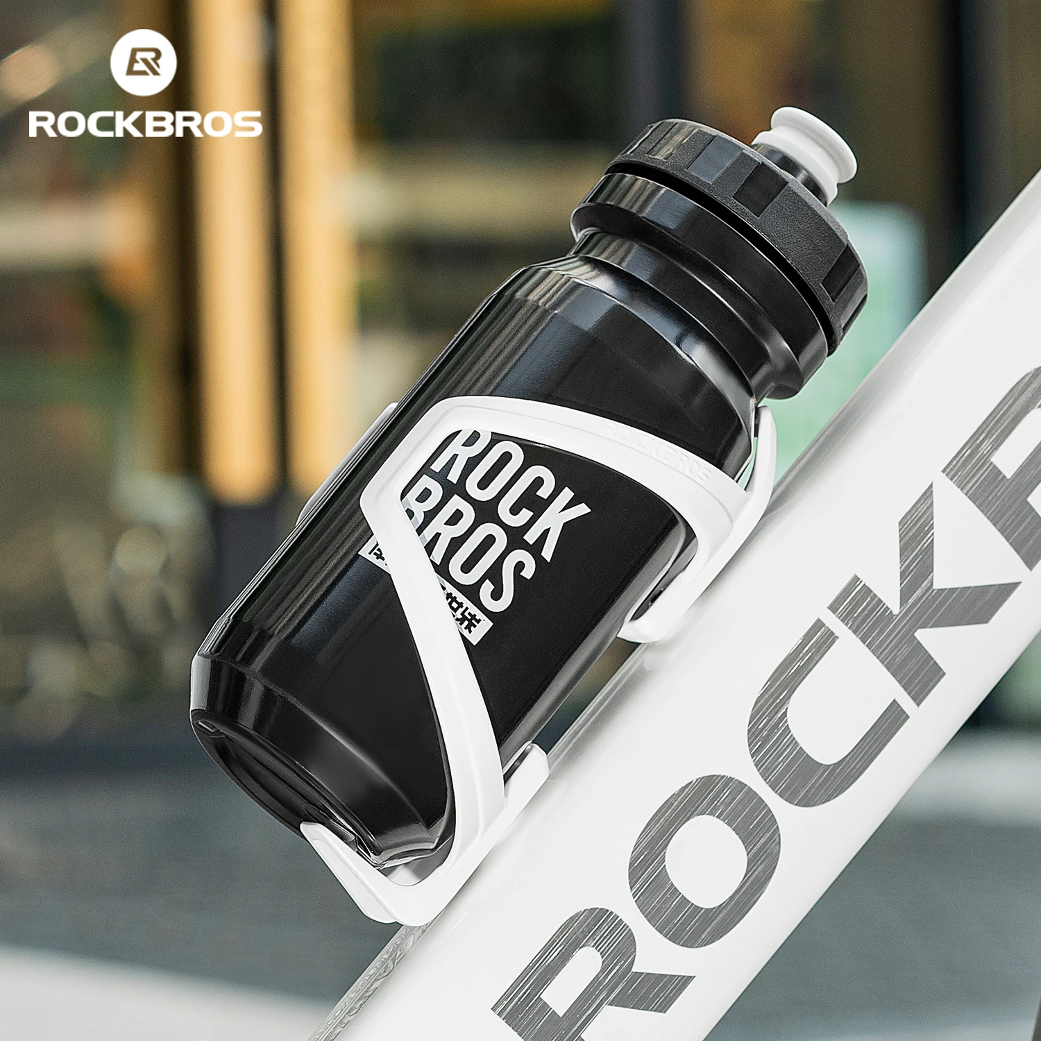 ROCKBROS Water Bottle Cage High-strength PC Lightweight Cycling Bottle Holder Ultralight Bike Water Bottle Bracket