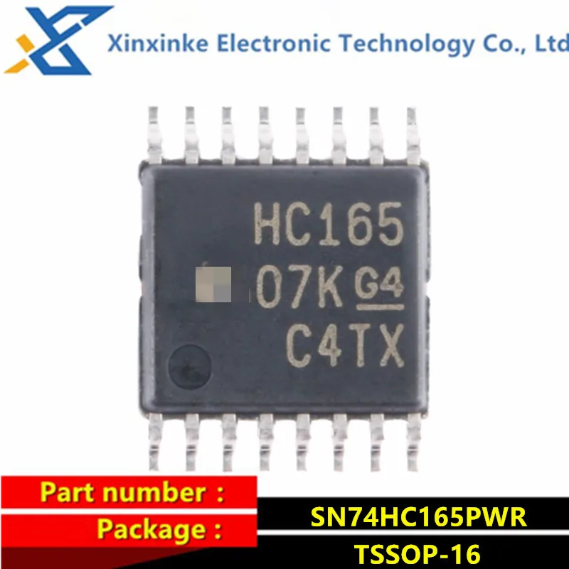

10PCS SN74HC165PWR TSSOP-16 Marking：HC165 Counter Shift Registers 8-Bit Parallel-Load Logic ICs SMD Chip
