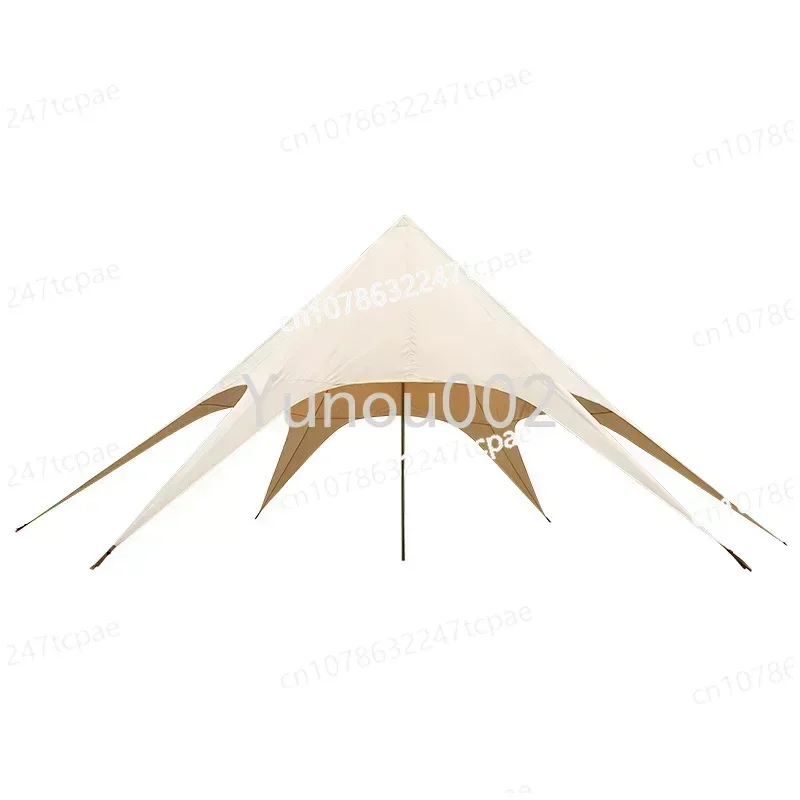 Camping Thickened Sunscreen and Rainproof Canopy Double-peak Canopy Cloud Roof Canopy Tent Large