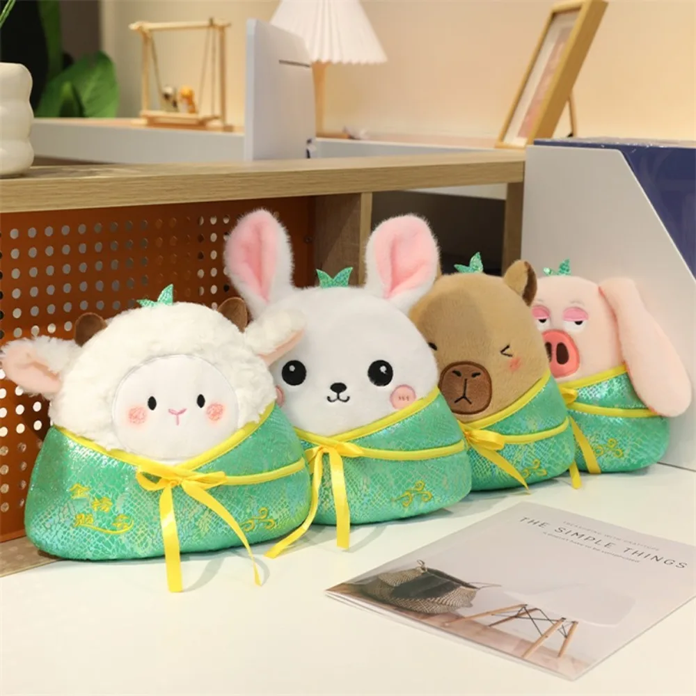 

Kawaii Capybara Zongzi Pig Rabbit Zongzi Cotton Fluffy Soft Zongzi Stuffed Birthday