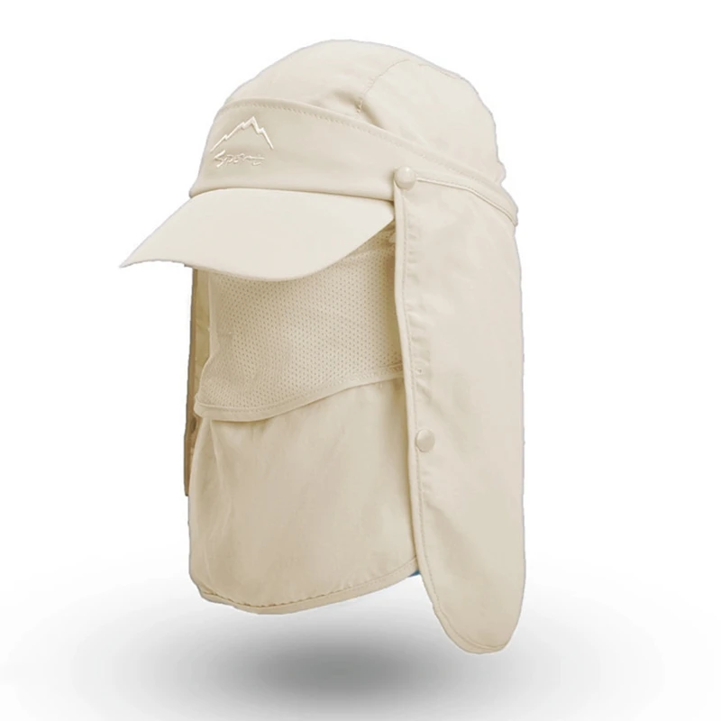 1 pz cappelli da sole rimovibili protezione UV berretto da pesca da caccia all\'aperto per uomo donna escursionismo campeggio