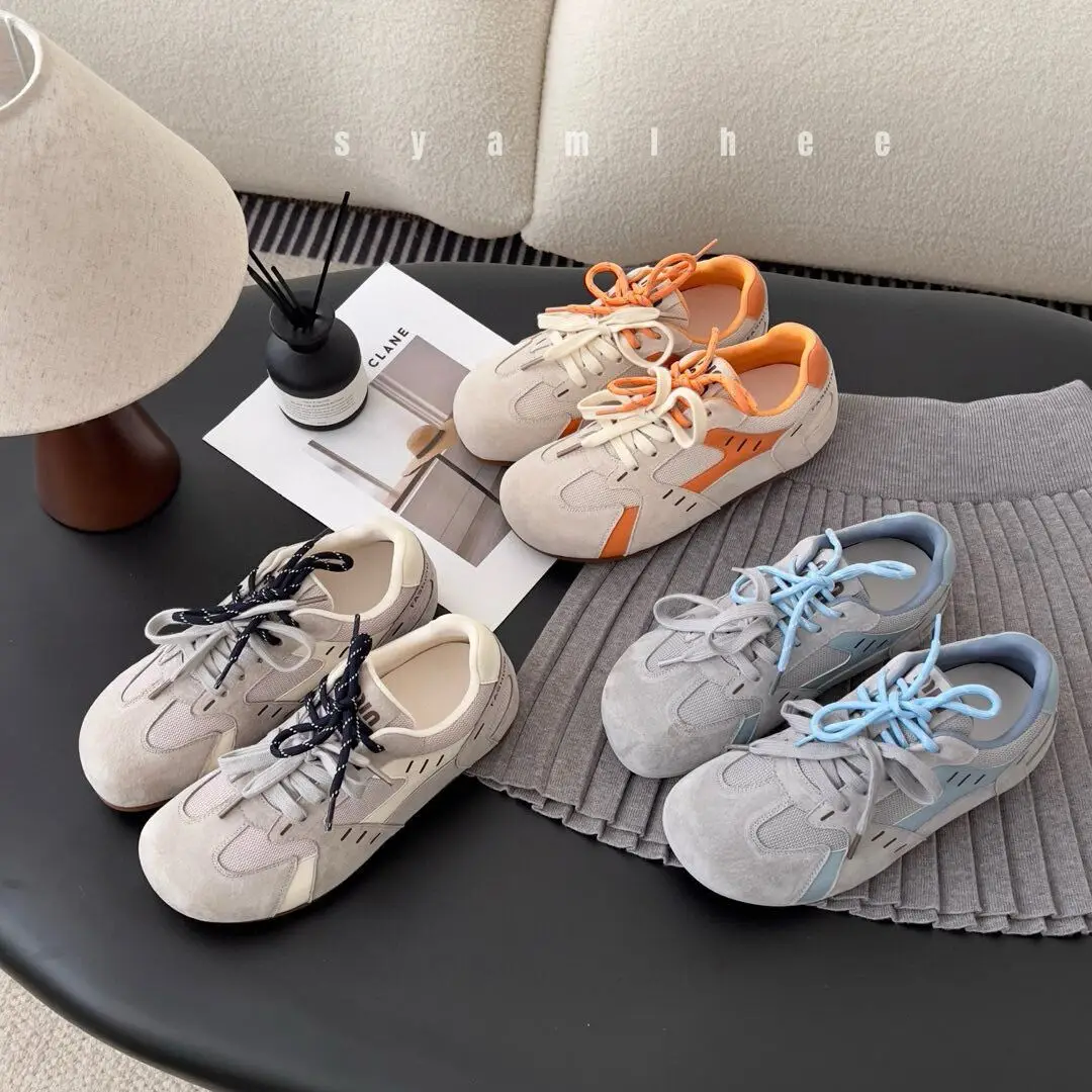 

Новая женская дышащая повседневная спортивная обувь с низким вырезом, дизайнерская женская повседневная спортивная обувь на толстой подошве с круглым носком, женская обувь