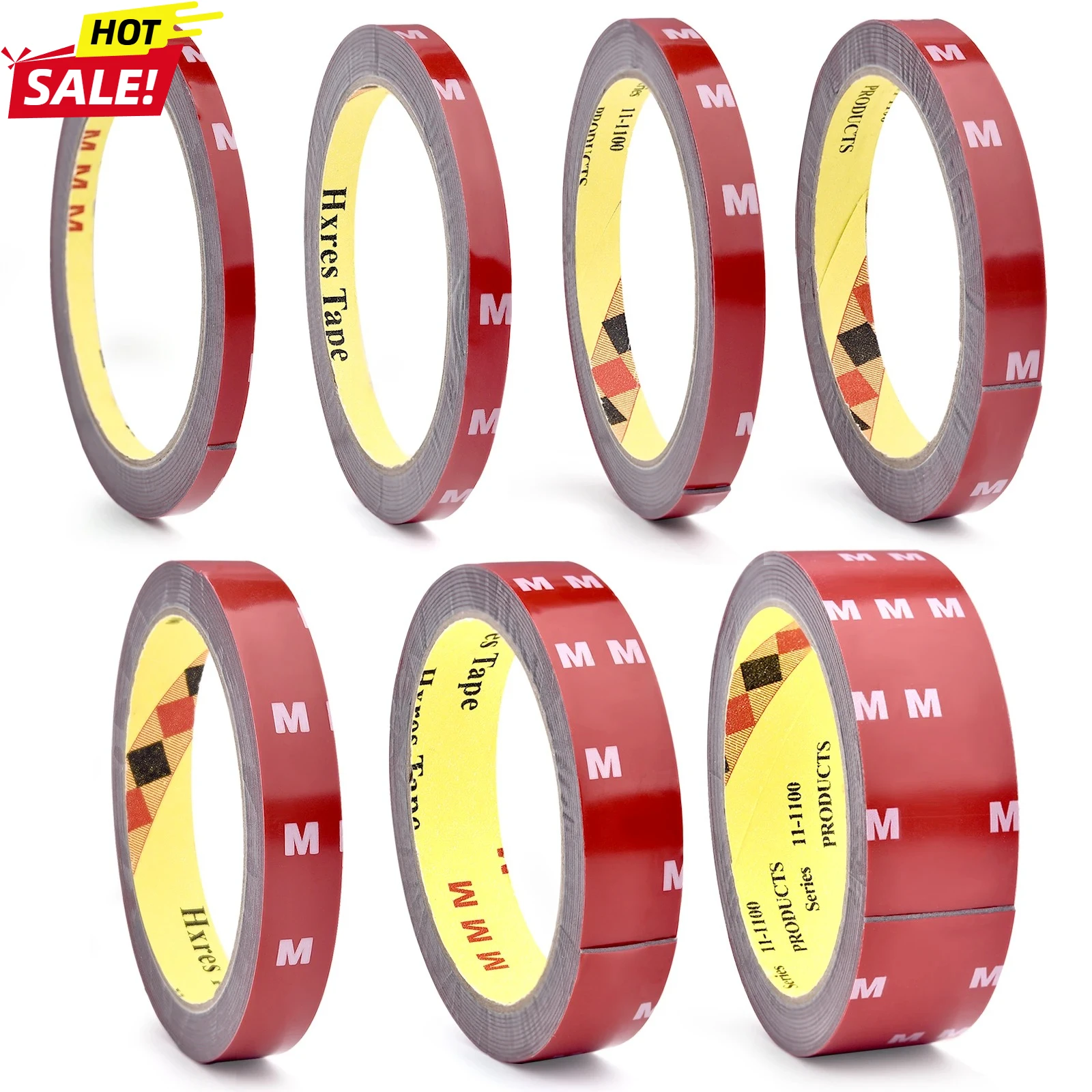 Super Strong Double Sided Adhesive Tape 3 Meters Length 6-30mm Width for Home Appliance Wall Stickers and Home Improvement