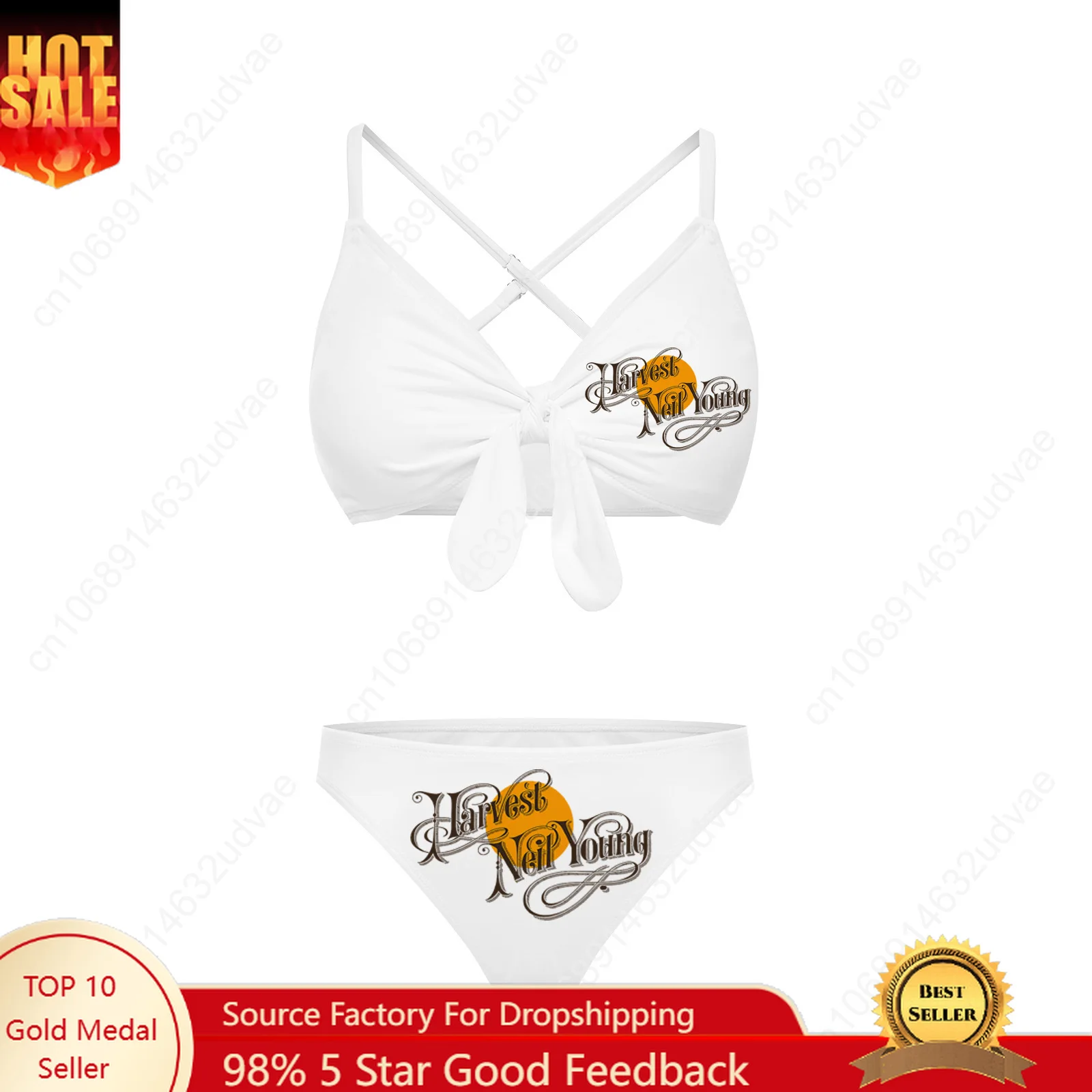 

Neil Young Bathing Suits Cross Strap Suspenders Swimsuits Womens Personalized Bikini Pool Party Swimwear Customized Beachwear