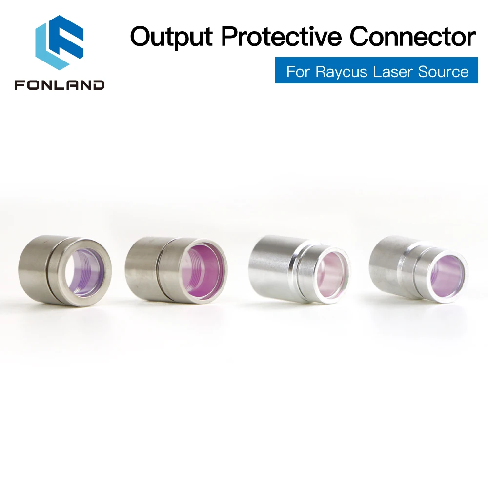 Fonland Fiber Laser Source QBH Output Connector Protective Window Lens Group for Raycus Laser Cutting Head and Source Cable