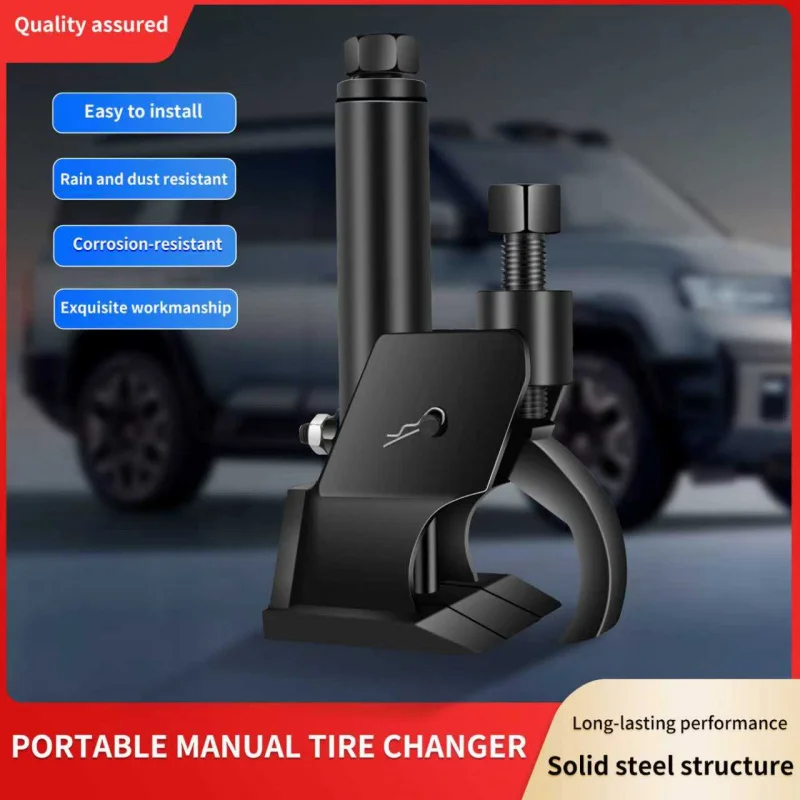 

SucceBuy Disjuntor manual de contas de pneus 38 "-42" Ferramenta trocador de pneus com almofada de borracha protege cubos de li