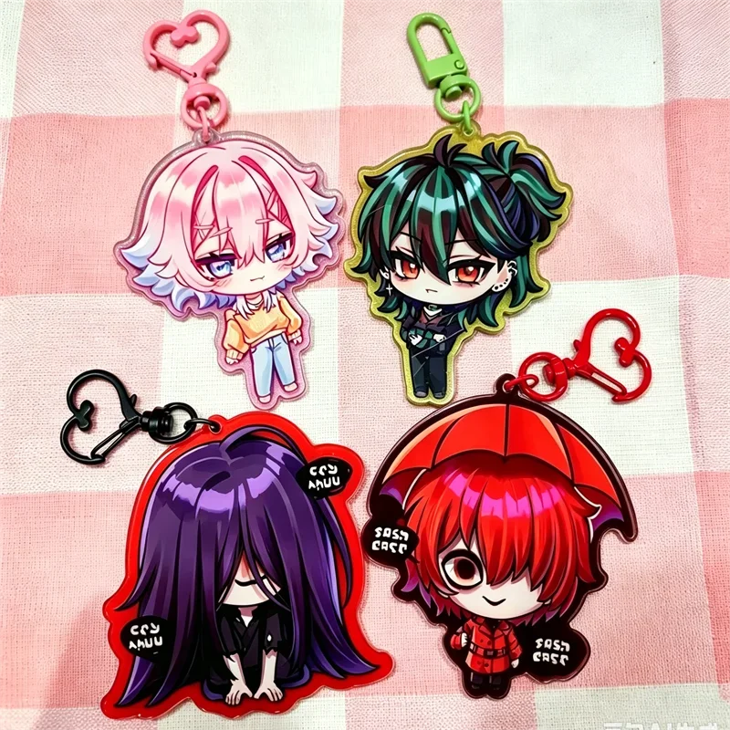 Homicipher Tamon B Side The kid at the back 14 days with you Keychain Anime Character Bag Pendant for Fans Gift
