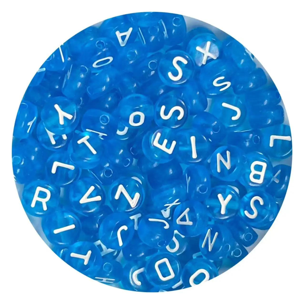 Acrylic Multicolor Letter Beads, 100-500pcs